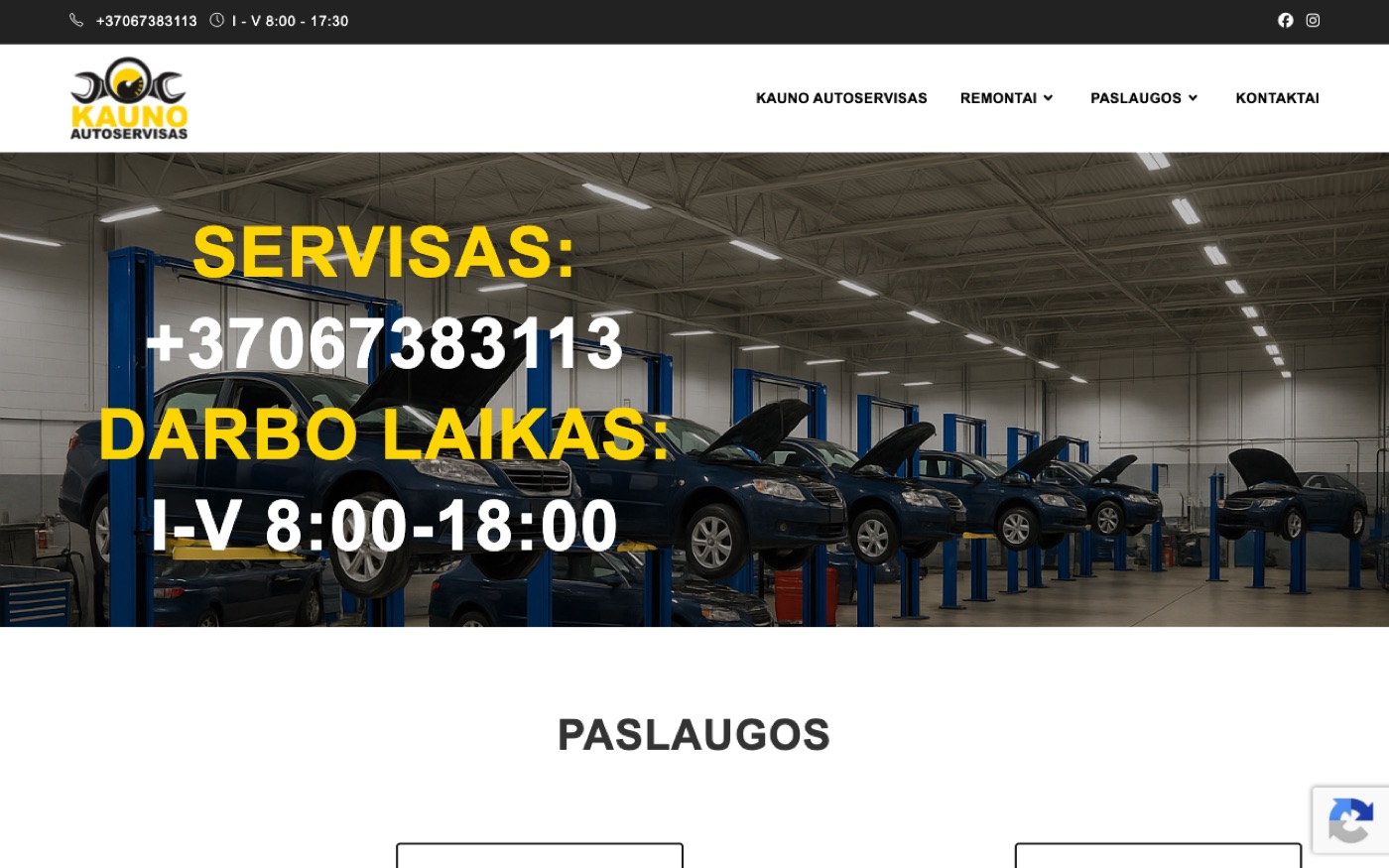 Dabartinė kaunoautoservisas.lt